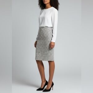 NWT: Express White Tweed Pencil Skirt